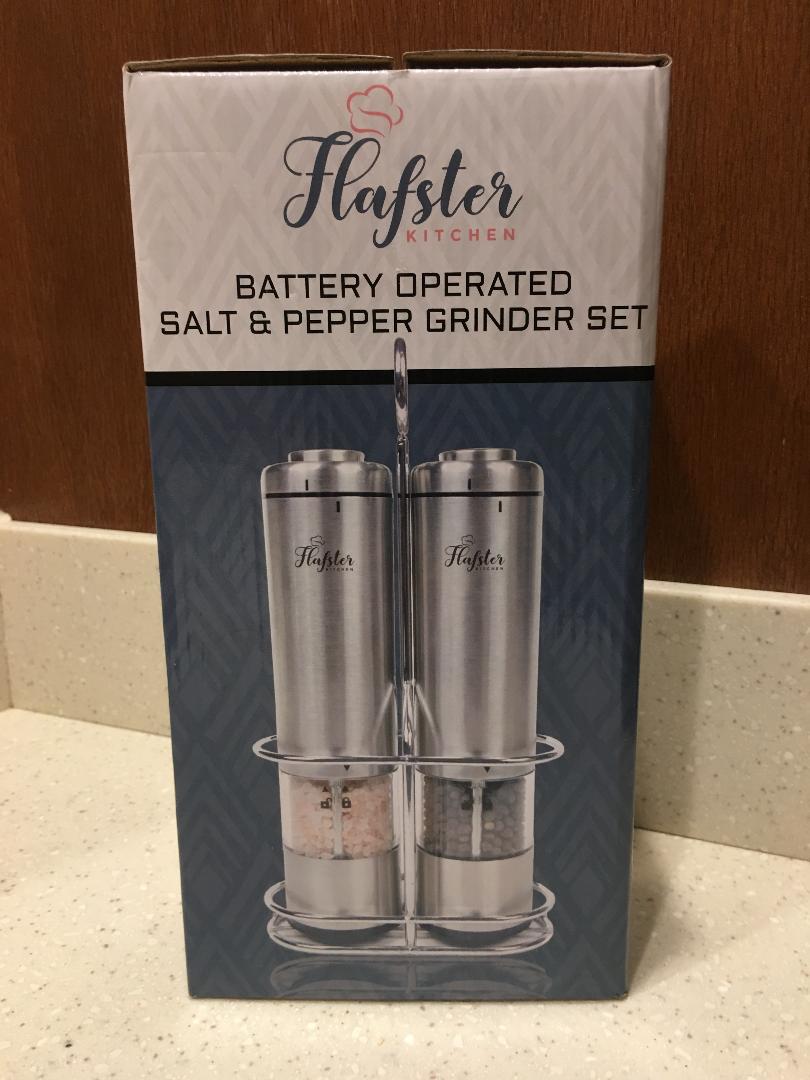 Flafster Kitchen Electric Salt and Pepper Grinder Set