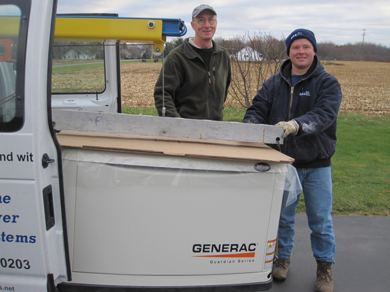 Doug's Generator Project Jim Salmon Professional Home Inspection Services