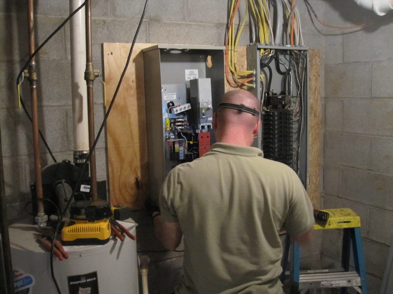 Doug's Generator Project Jim Salmon Professional Home Inspection Services