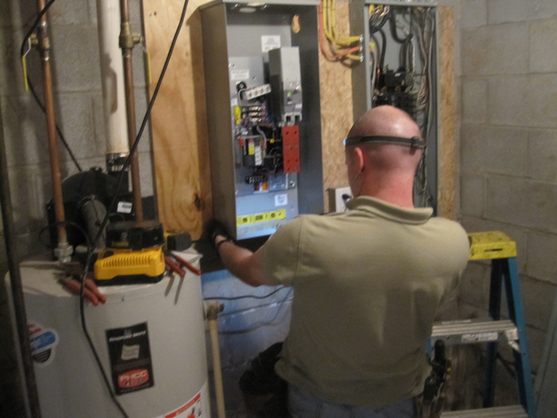 Doug's Generator Project Jim Salmon Professional Home Inspection Services