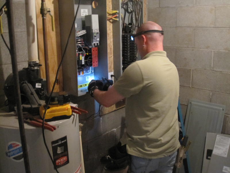 Doug's Generator Project Jim Salmon Professional Home Inspection Services