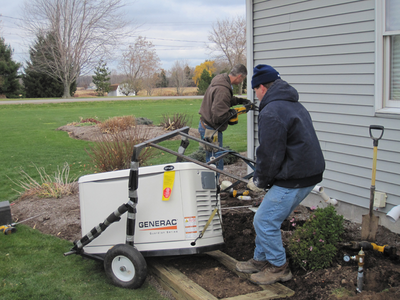 Doug's Generator Project Jim Salmon Professional Home Inspection Services