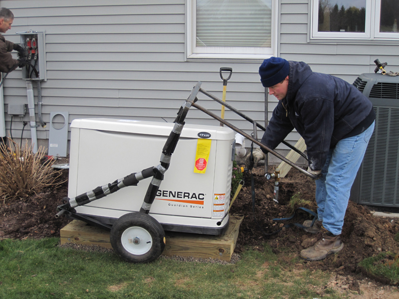 Doug's Generator Project Jim Salmon Professional Home Inspection Services