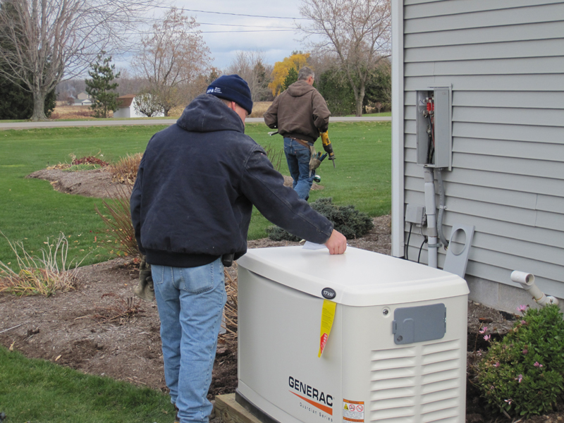 Doug's Generator Project Jim Salmon Professional Home Inspection Services